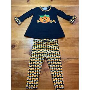 Bonnie Baby Halloween Pumpkin Outfit Girls Size 12 Months